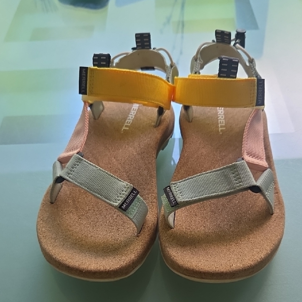 Merrell Women's Sandals - Yellow and Gray - Picture 3 of 4
